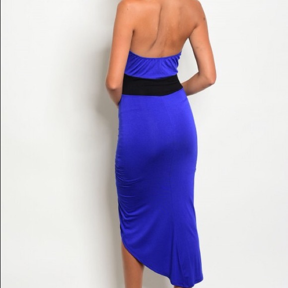 Royal Blue Corset Dress - Picture 2 of 6